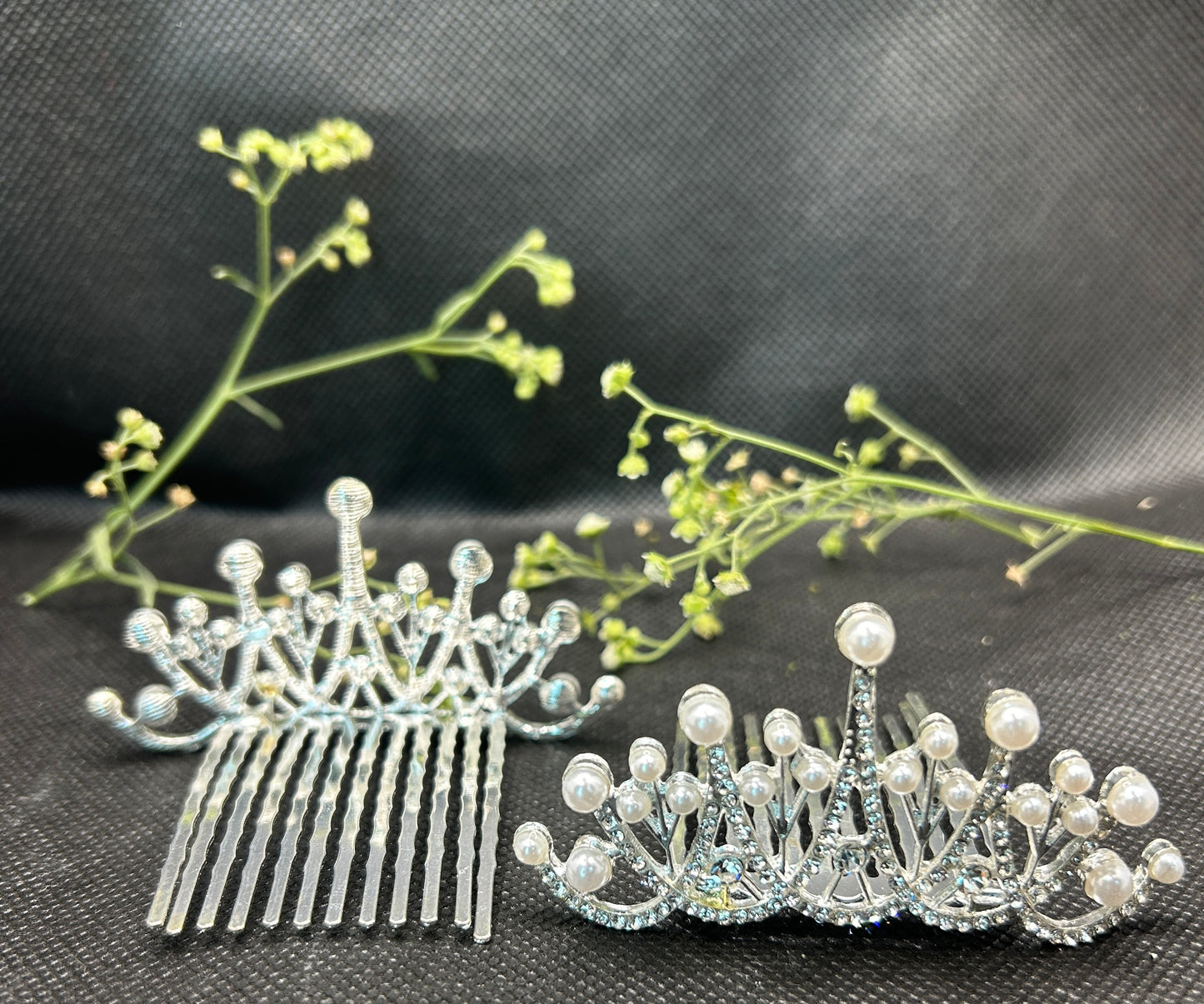 Princes Crown comb crystal crown each